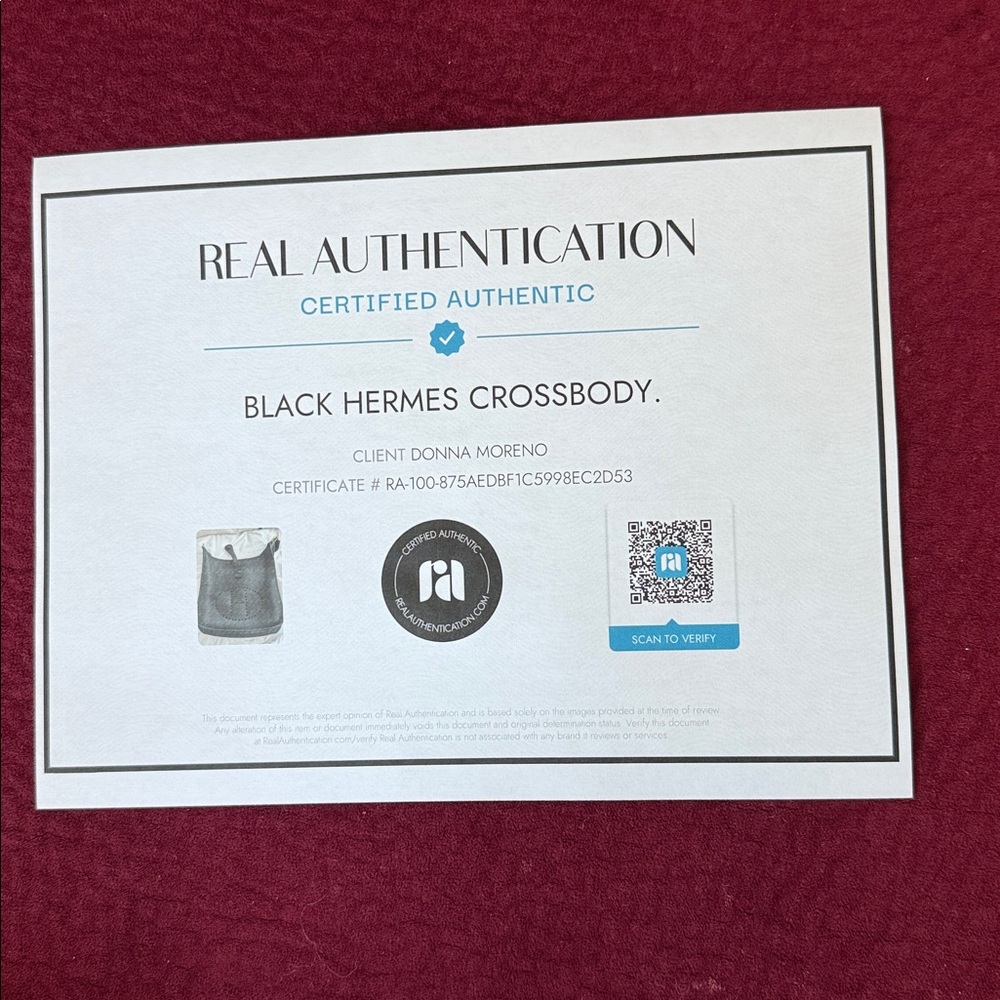 Hermes Black Crossbody Bag
